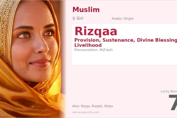 Rizqaa Name Meaning — Arabic Origin, Girl Name & Islamic Significance (2025)