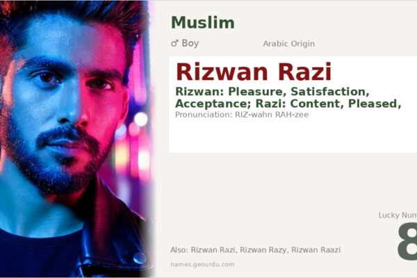 Rizwan Razi Name Meaning — Arabic Origin, Boy & Details (2025)