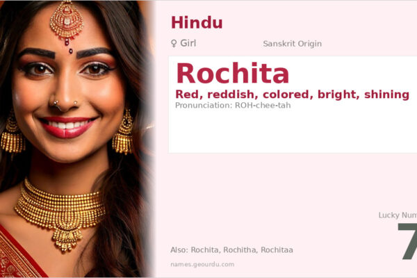 Rochita Name Meaning — Sanskrit Origin, Girl Name & Details (2025)