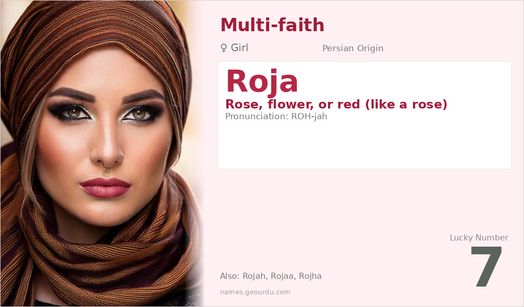 Roja Name Meaning and Details