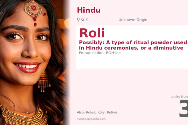 Roli Name Meaning — Origin, Gender & Details (2025)