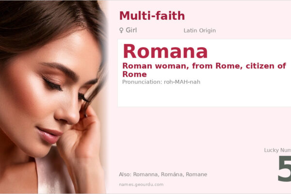 Romana Name Meaning — Latin Origin, Girl Name & History (2025)