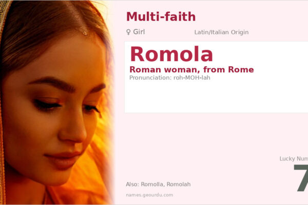 Romola Name Meaning — Italian Origin, Girl Name & History (2025)