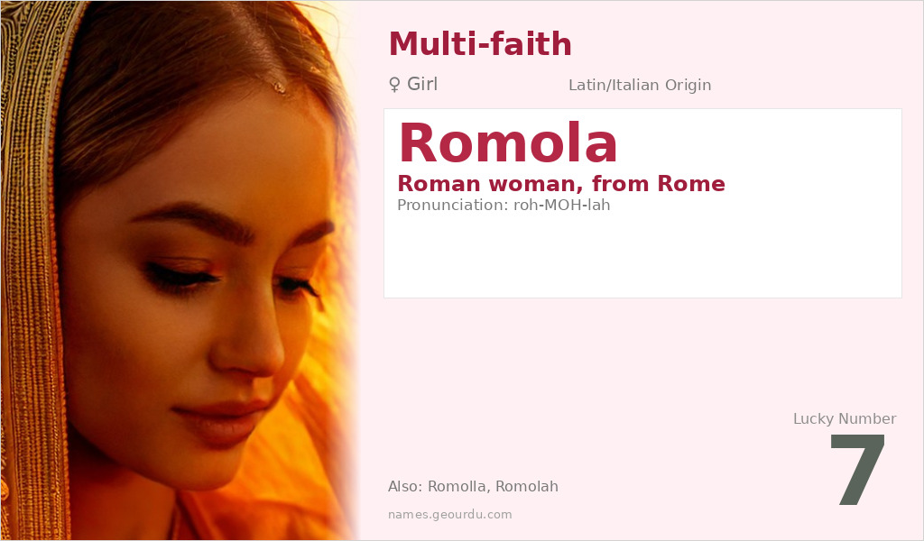 Romola Name Meaning and Details