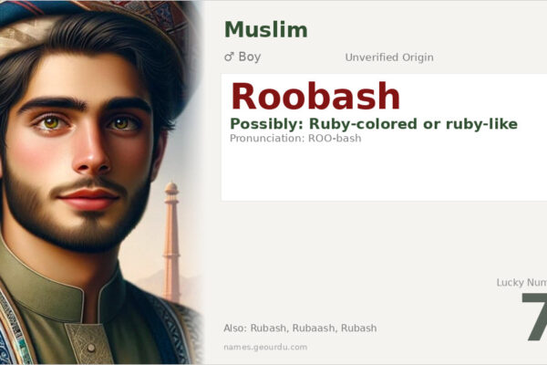 Roobash Name Meaning — Origin, Gender & Details (2025)