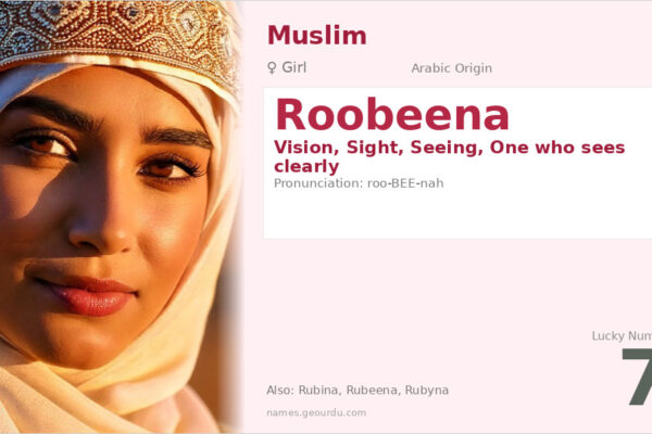 Roobeena Name Meaning — Arabic Origin, Girl’s Name & Details (2025)