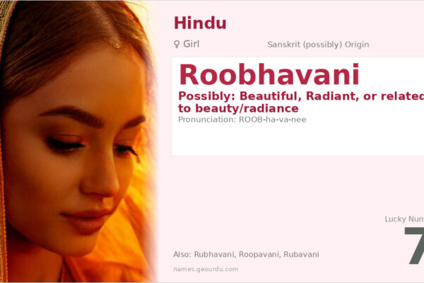 Roobhavani Name Meaning — Origin, Gender & Details (2025)