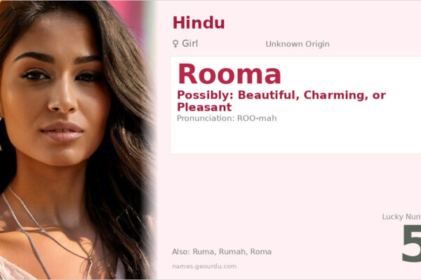 Rooma Name Meaning — Origin, Gender & Details (2025)