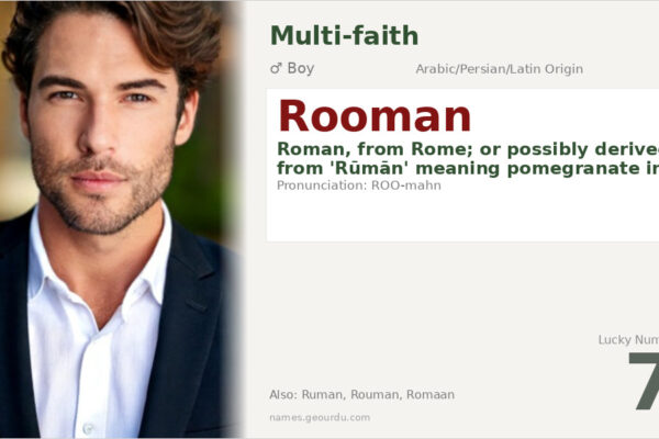 Rooman Name Meaning — Origin, Gender & Details (2025)
