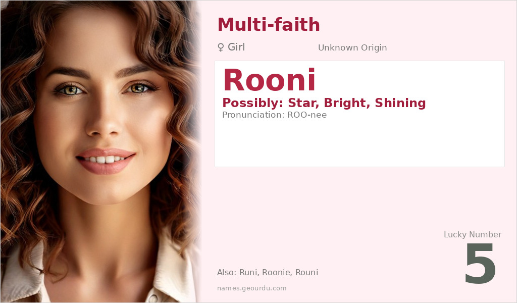 Rooni Name Meaning and Details