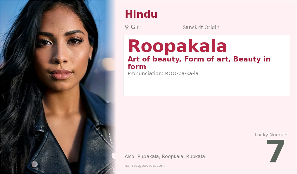 Roopakala Name Meaning and Details