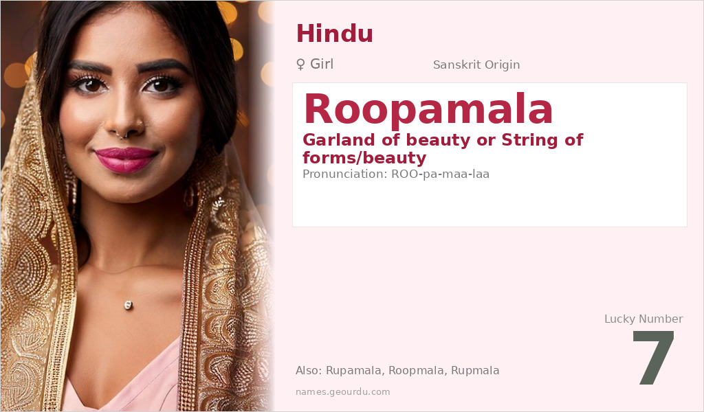 Roopamala Name Meaning and Details