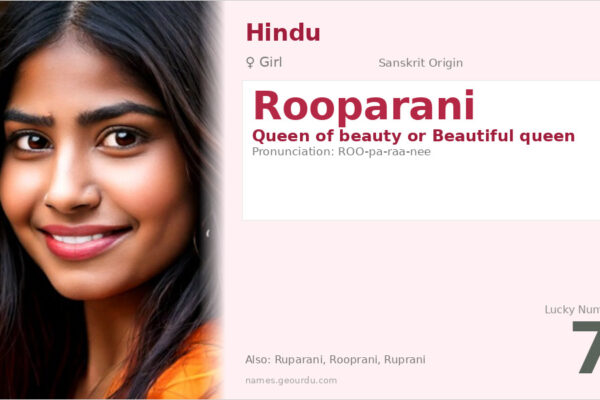 Rooparani Name Meaning — Sanskrit Origin, Girl Name & Details (2025)