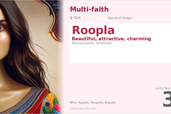 Roopla Name Meaning — Sanskrit Origin, Girl Name & Details (2025)