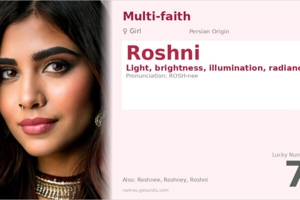 Roshni Name Meaning — Persian Origin, Girl Name & Cultural Significance (2025)