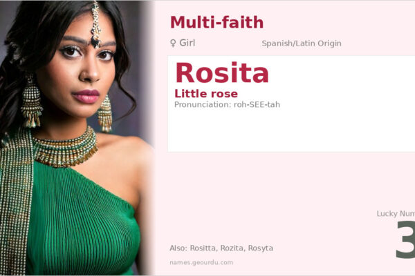 Rosita Name Meaning — Origin, Gender & Details (2025)