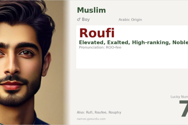 Roufi Name Meaning — Arabic Origin, Boy Name & Details (2025)