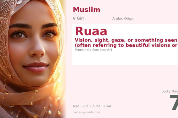 Ruaa Name Meaning — Arabic Origin, Girl’s Name & Details (2025)