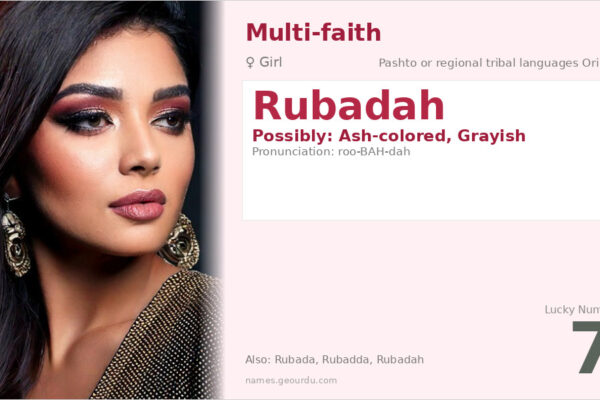 Rubadah Name Meaning — Origin, Gender & Details (2025)