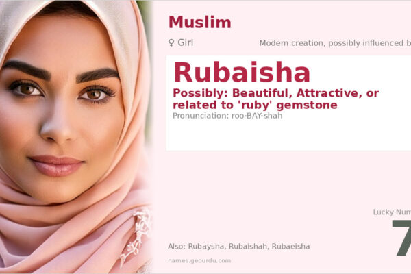 Rubaisha Name Meaning — Origin, Gender & Details (2025)