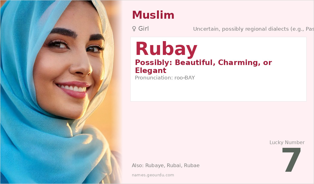 Rubay Name Meaning and Details