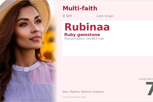 Rubinaa Name Meaning — Origin, Gender & Details (2025)