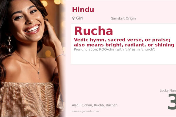 Rucha Name Meaning — Sanskrit Origin, Girl Name & Vedic Connection (2025)