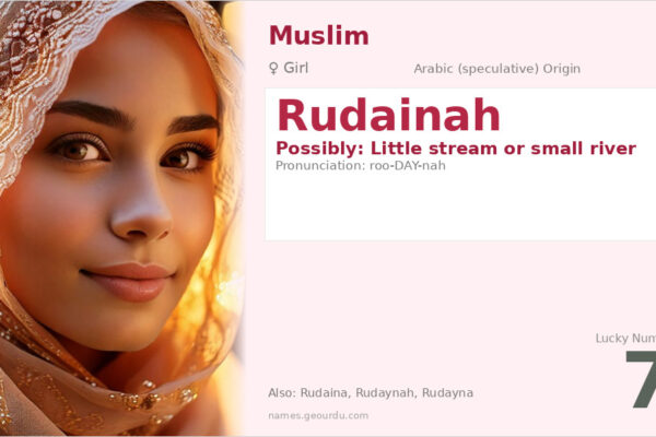 Rudainah Name Meaning — Origin, Gender & Details (2025)