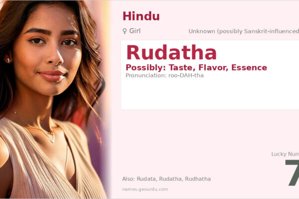 Rudatha Name Meaning — Origin, Gender & Details (2025)