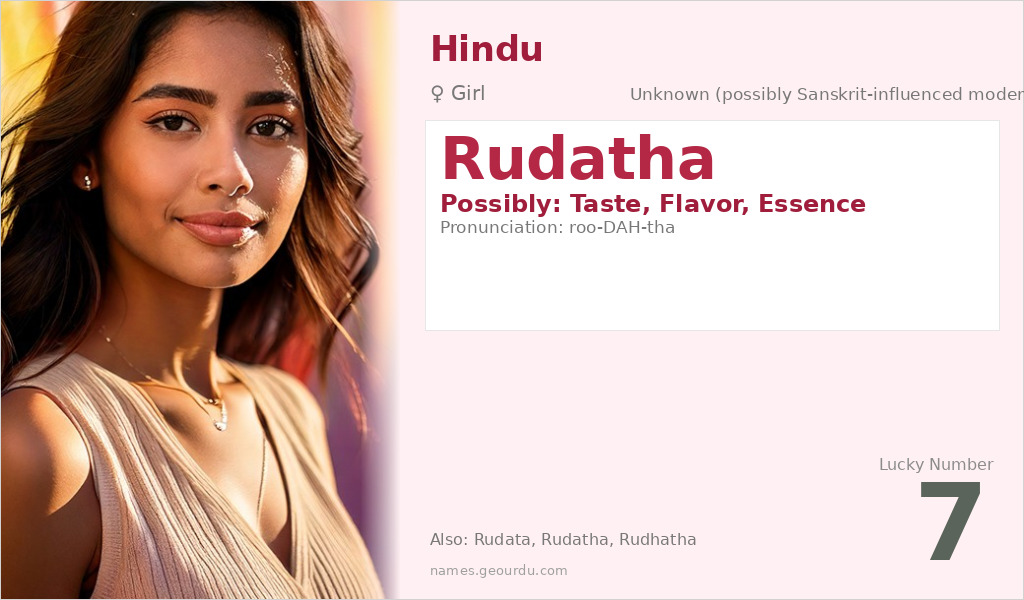 Rudatha Name Meaning and Details