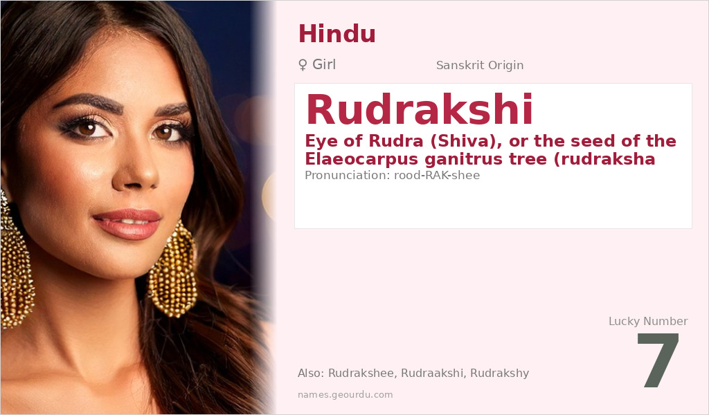 Rudrakshi Name Meaning and Details