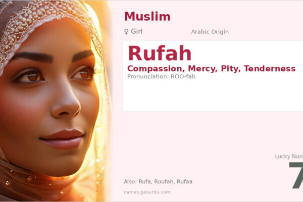 Rufah Name Meaning — Arabic Origin, Girl Name & Details (2025)