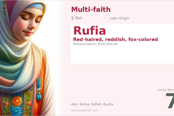 Rufia Name Meaning — Latin Origin, Girl Name & Cultural Significance (2025)