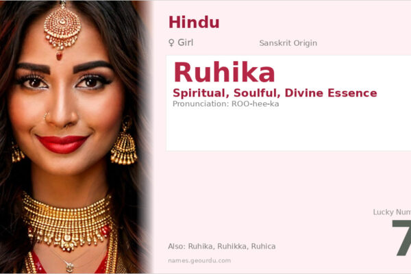 Ruhika Name Meaning — Spiritual Origin, Girl Hindu Name & Details (2025)