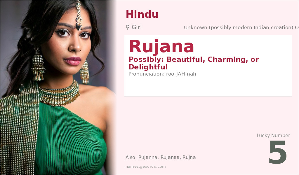 Rujana Name Meaning and Details