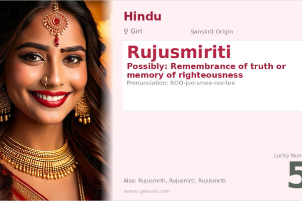 Rujusmiriti Meaning — Sanskrit Origin, Girl Name & Details (2025)