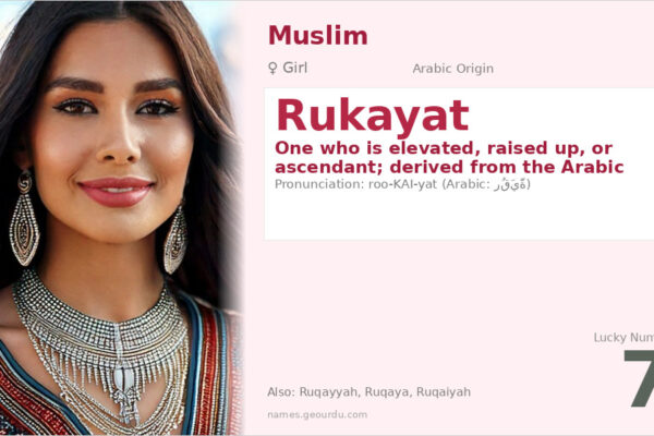 Rukayat Name Meaning — Arabic Origin, Girl’s Name & Islamic Significance (2025)