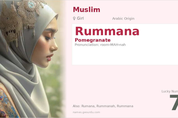 Rummana Name Meaning — Arabic Origin, Girl’s Name & Details (2025)
