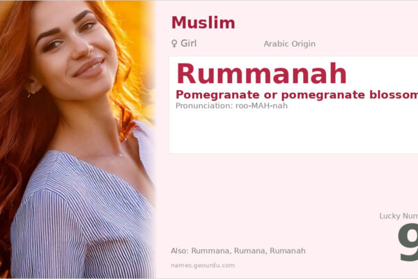 Rummanah Name Meaning — Arabic Origin, Girl Name & Details (2025)