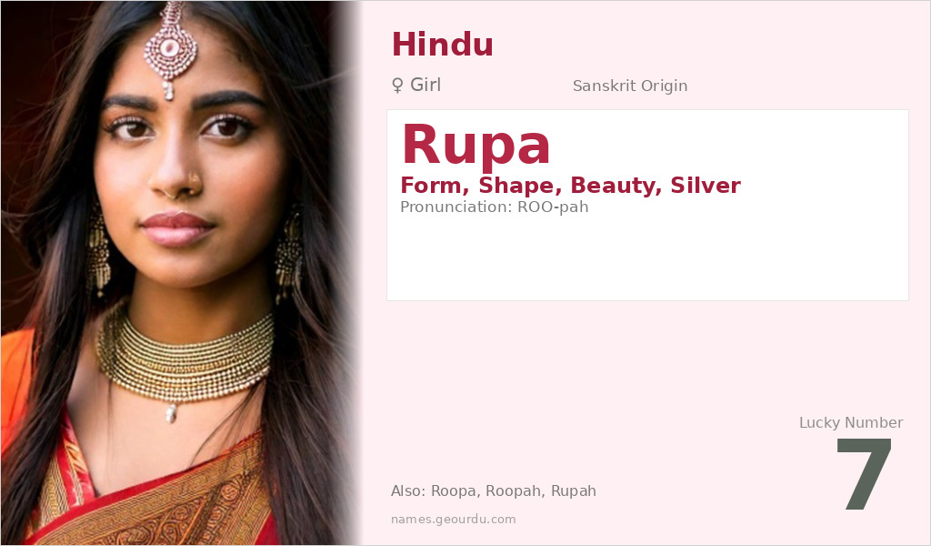 Rupa Name Meaning and Details