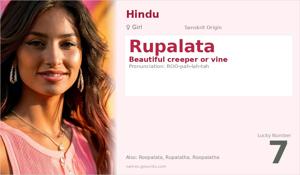 Rupalata Name Meaning and Details