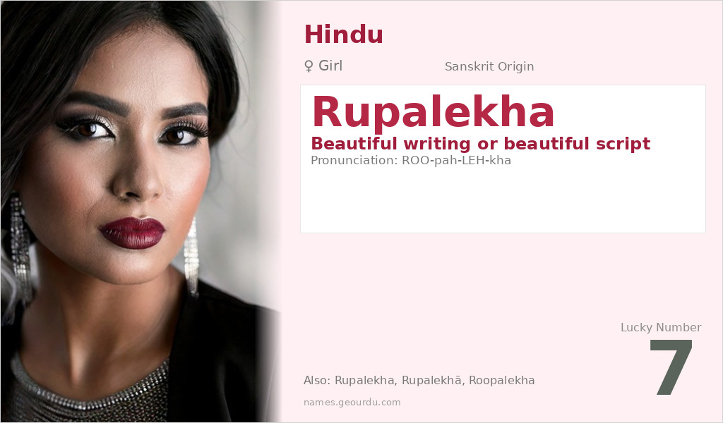 Rupalekha Name Meaning and Details