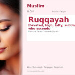 Ruqqayah Name Meaning and Details