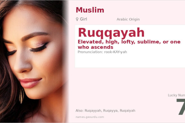 Ruqqayah Name Meaning — Arabic Origin, Girl Name & Historical Significance (2025)