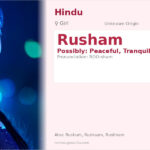 Rusham Name Meaning and Details