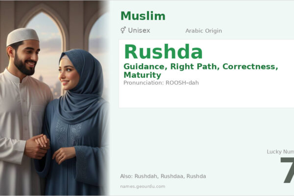 Rushda Name Meaning — Arabic Origin, Guidance & Details (2025)