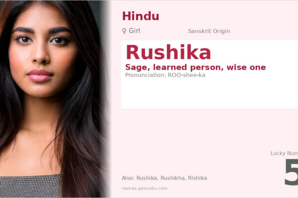 Rushika Name Meaning — Sanskrit Origin, Girl Name & Details (2025)