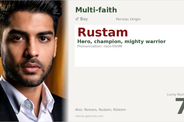 Rustam Name Meaning — Heroic Persian Origin & Details (2025)