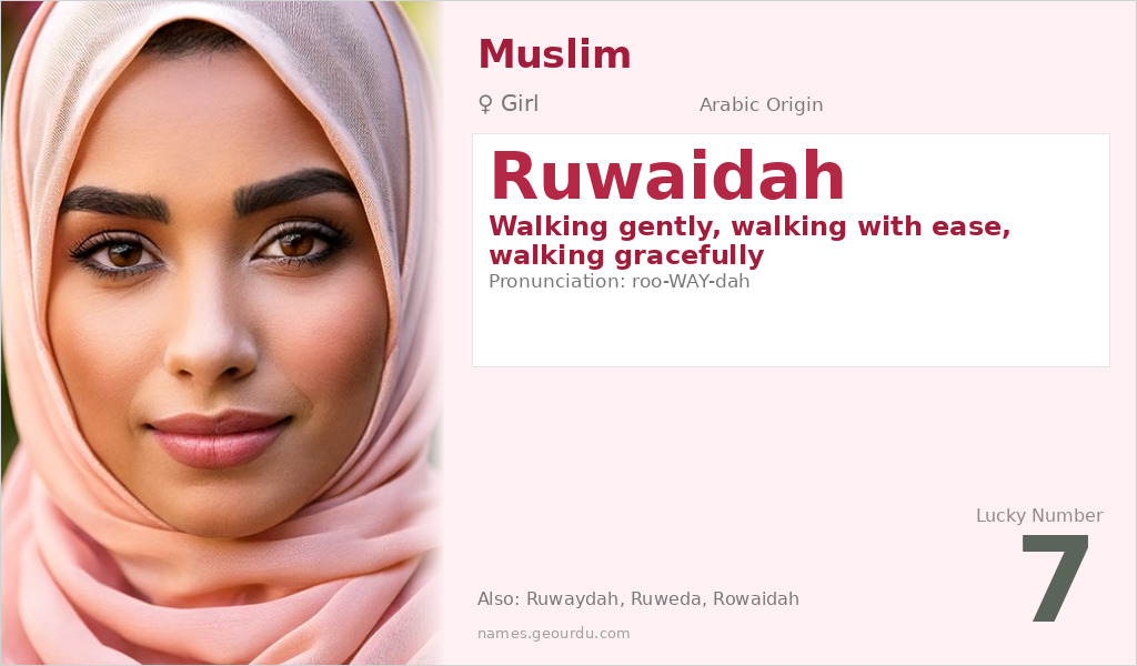 Ruwaidah Name Meaning and Details