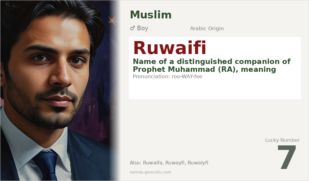 Ruwaifi Name Meaning and Details